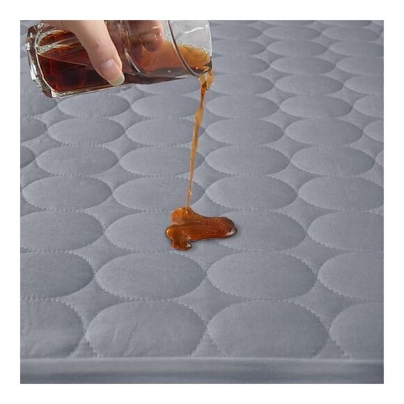 Baby Toddler Standard Crib Mattress Pad Hypoallergenic Soft Grey 28”x52”x 9” - Picture 3 of 4